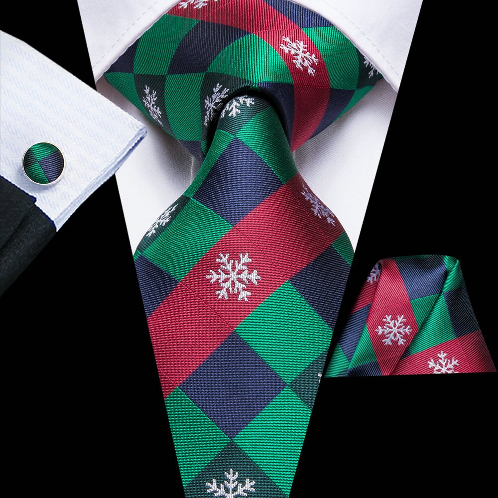 Green Paisley Silk Tie Set