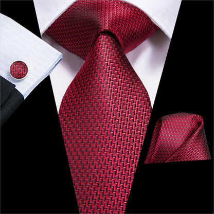 Burgundy Paisley Silk Tie