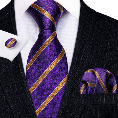 Striped Silk Tie Set