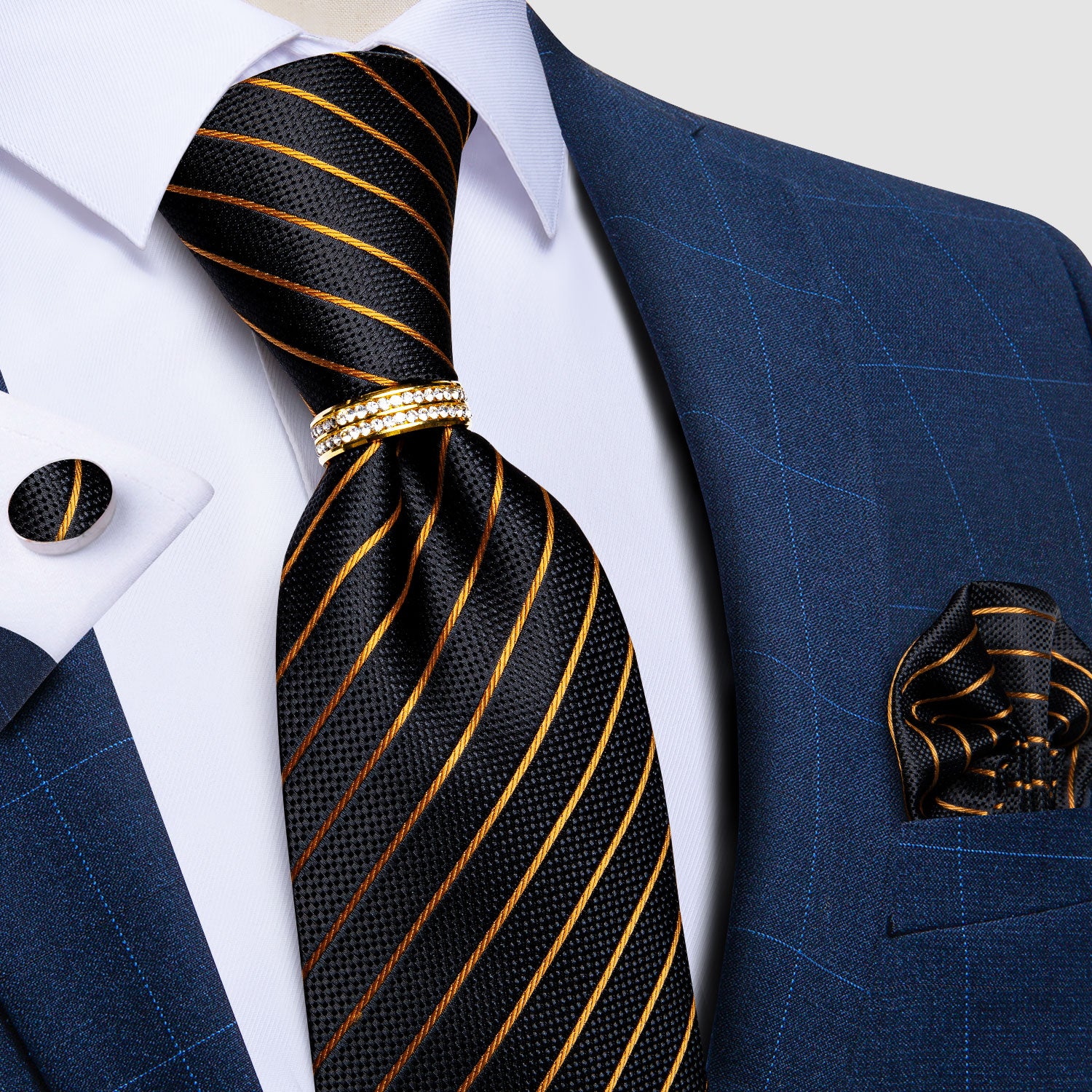 Striped Silk Ties Set