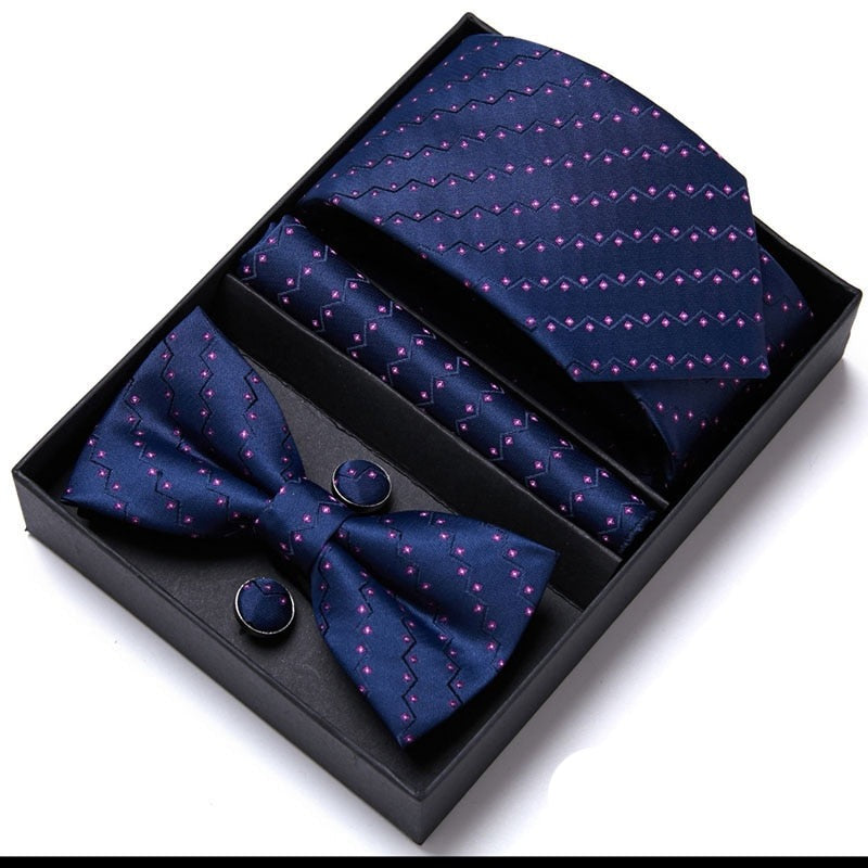 Gift Box Floral Necktie Set