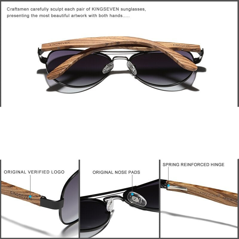 Handmade Wood Polarized Sunglasses