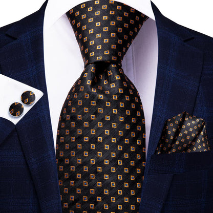 Fashion Plaid Silk Tie Set