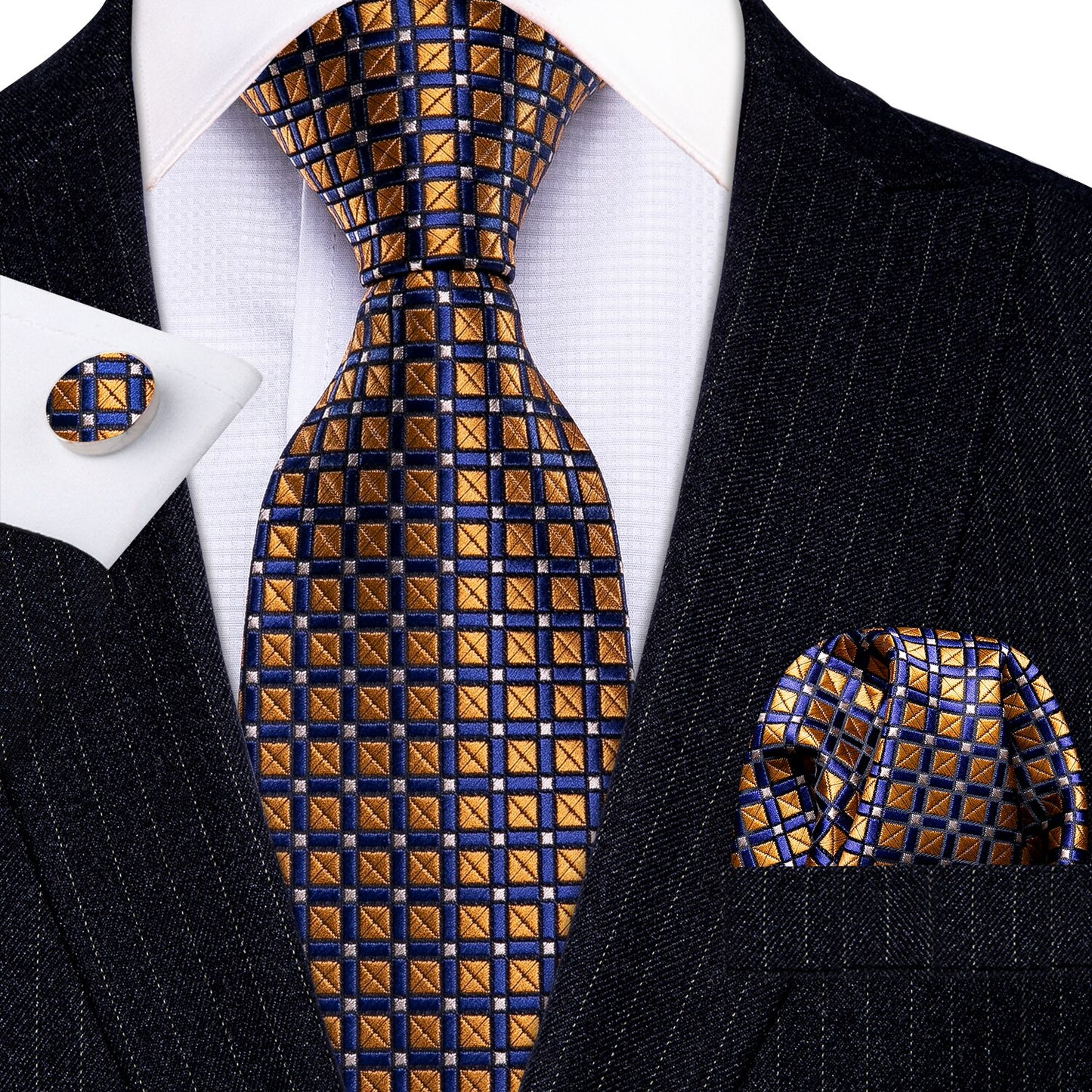 Striped Silk Tie Set