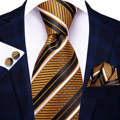 Orange Silk Elegent Tie