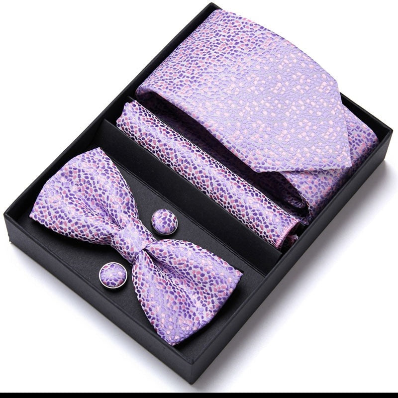 Gift Box Floral Necktie Set