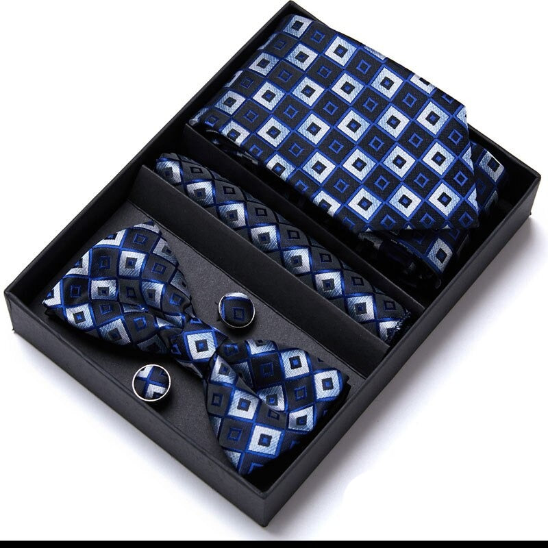 Gift Box Floral Necktie Set