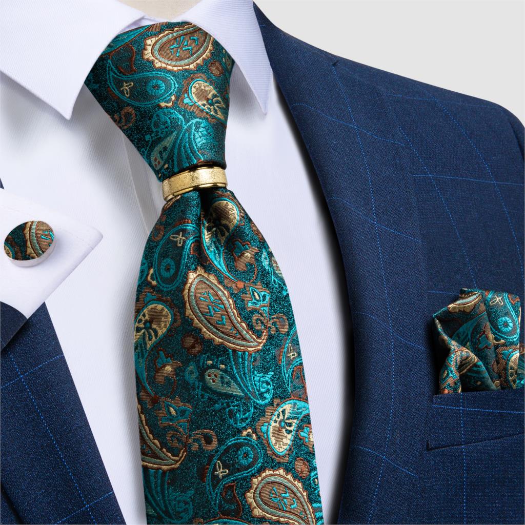 Designer Mens Silk Tie Set