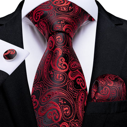 Luxury Business Paisley Tie Set