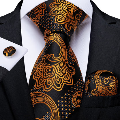 Luxury Business Paisley Tie Set