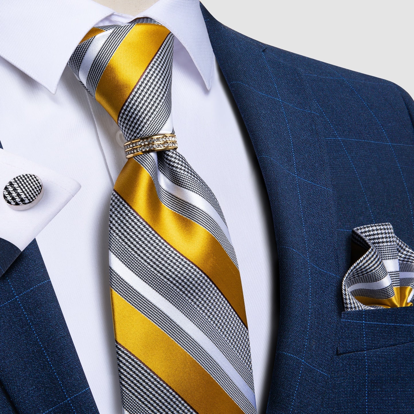 Striped Silk Ties Set