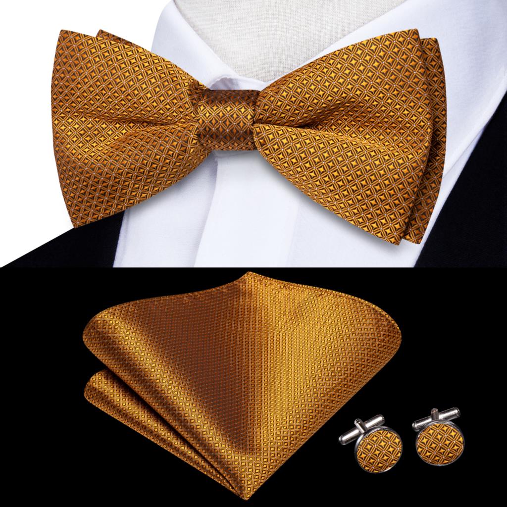 Solid Silk Pre-tied Bow Tie