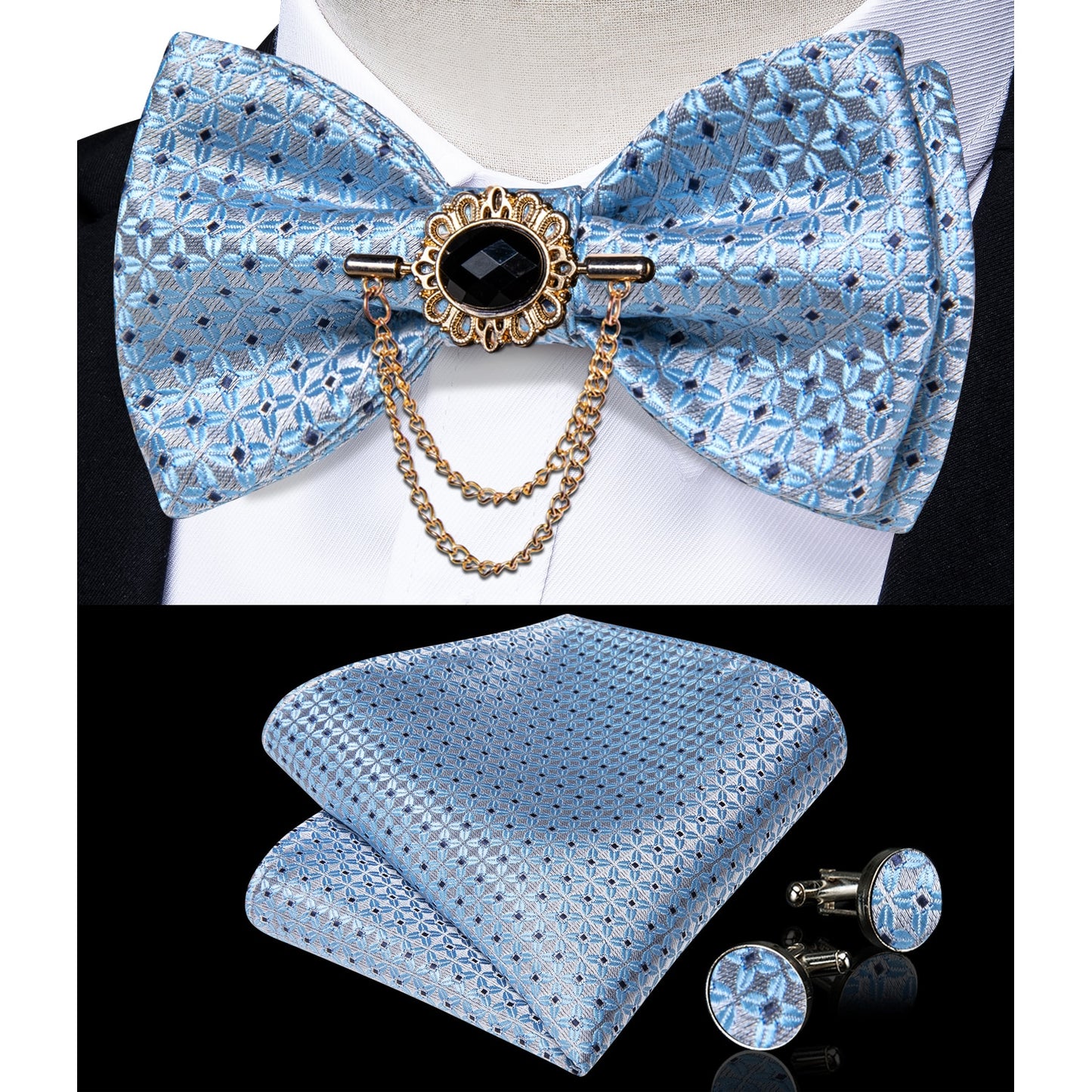 Exqusite Mens Self-tie Bowties Set