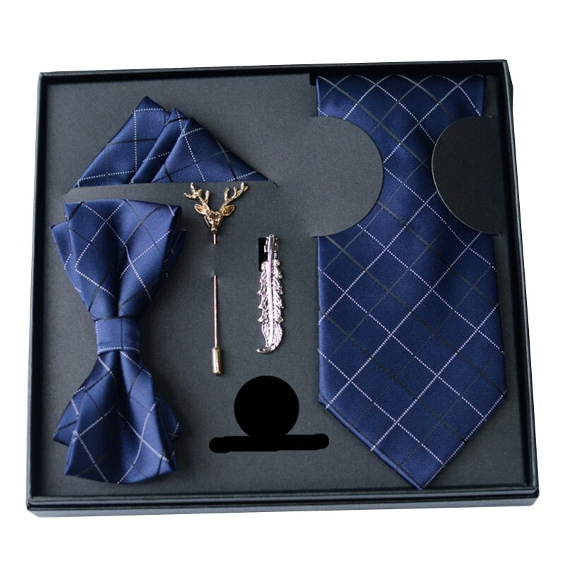 Gift Box Luxury Mens Tie Set