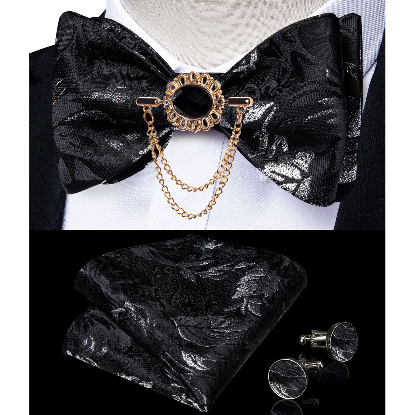 Exqusite Mens Self-tie Bowties Set