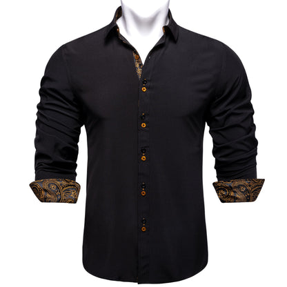 Long Sleeve Paisley Dress Shirt