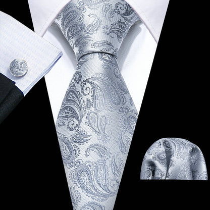 Floral Silk Tie Hanky Set