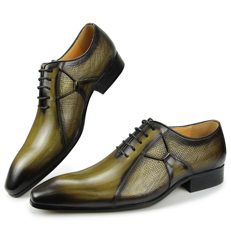 Social Style Leather Dress Shoes