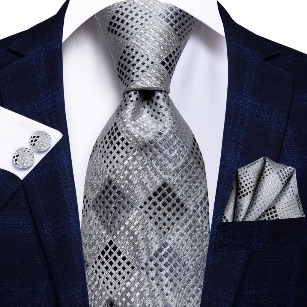 Plaid Silk Tie Set