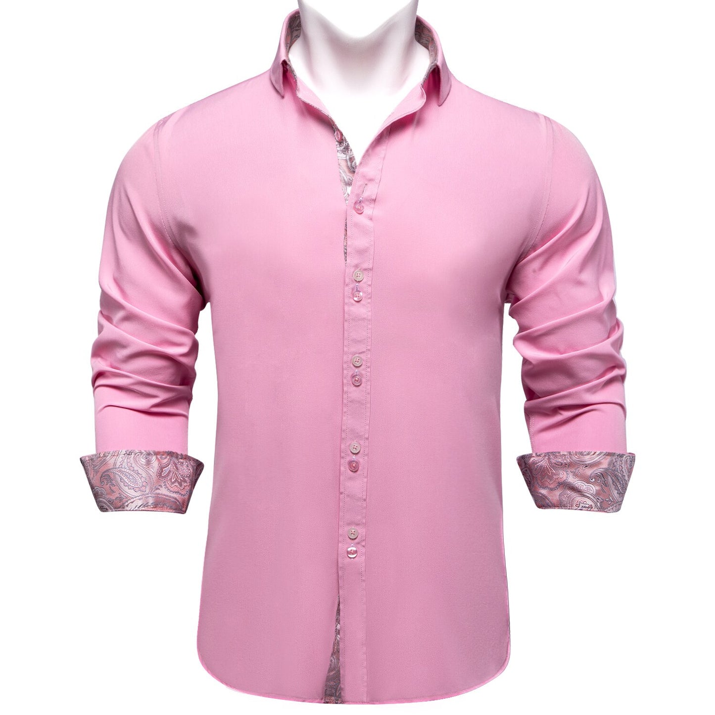 Solid Long Sleeve Dress Shirt