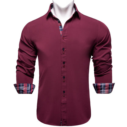 Solid Long Sleeve Dress Shirt