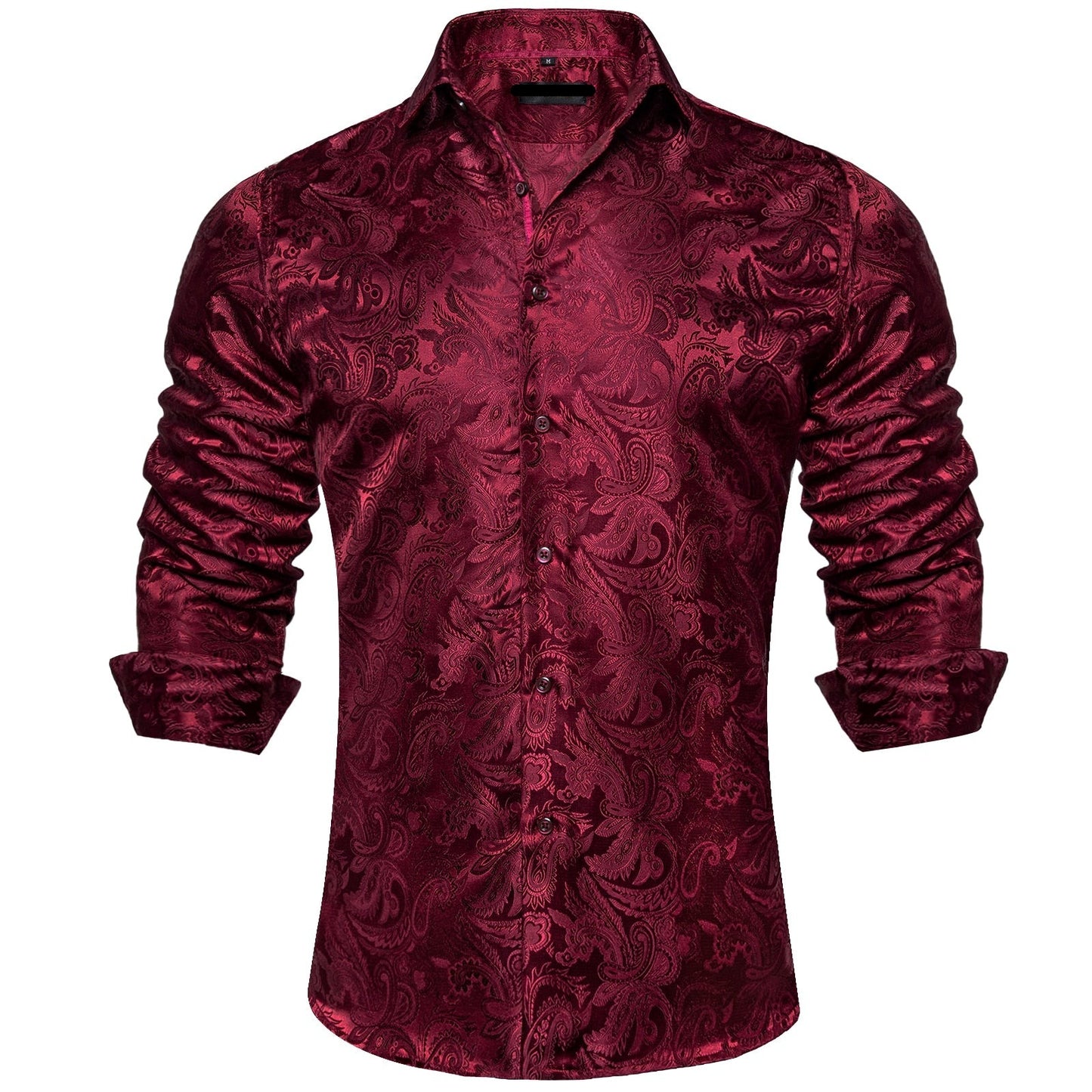 Long Sleeve Paisley Silk Shirts