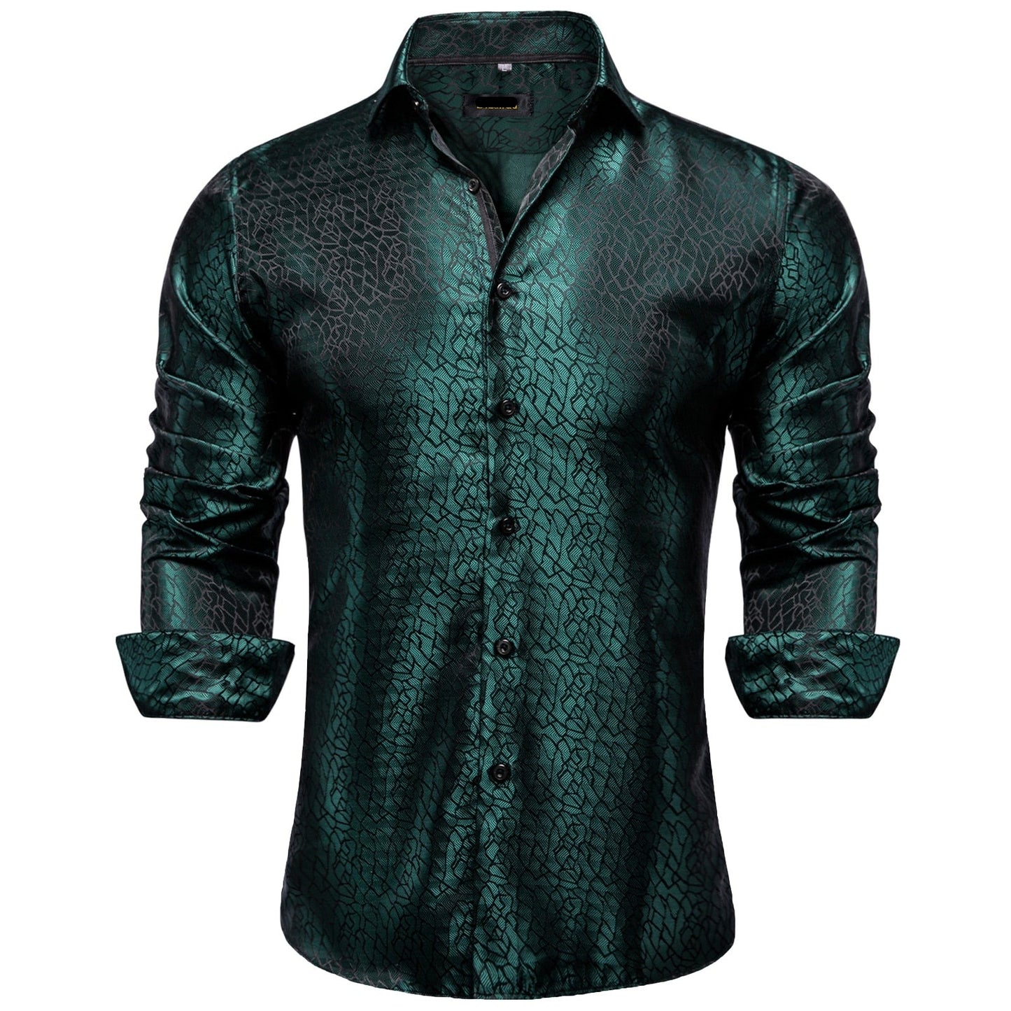 Long Sleeve Paisley Silk Shirts