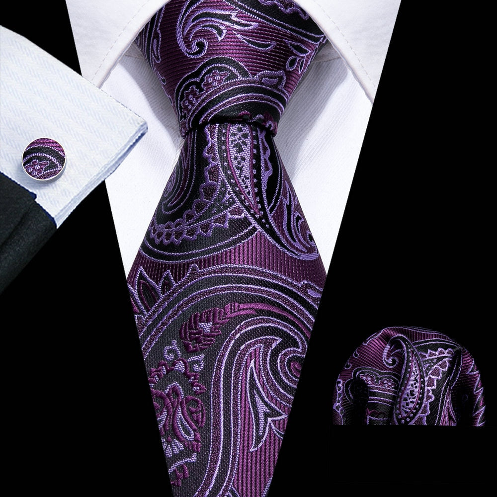 Floral Silk Tie Hanky Set