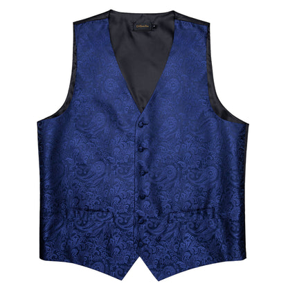 Royal Paisley Silk Vest Set