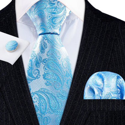 Floral Silk Tie Hanky Set