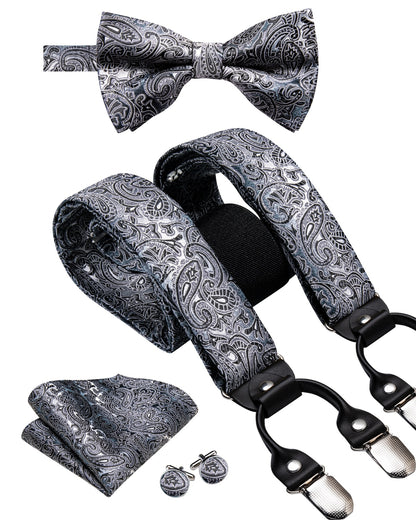 Luxury Bow Tie & Elastic Suspenders