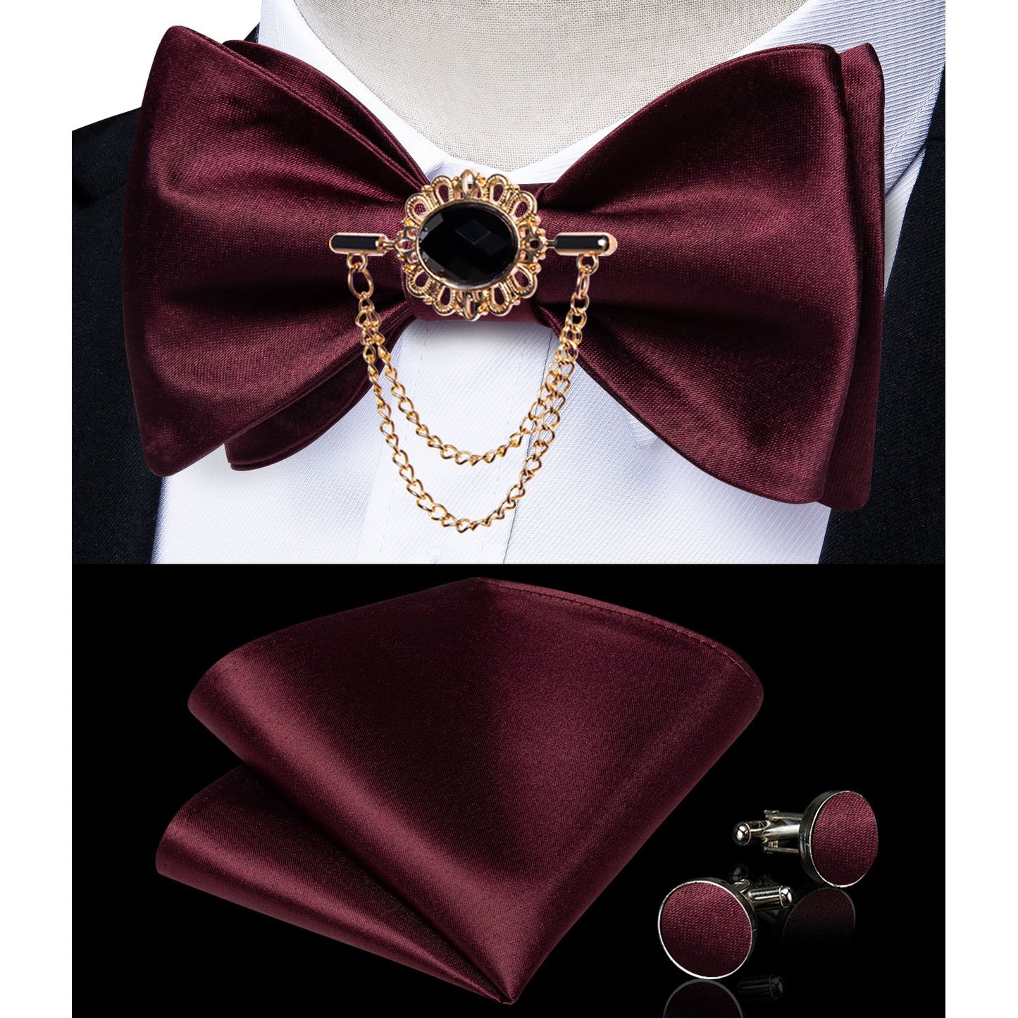 Exqusite Mens Self-tie Bowties Set