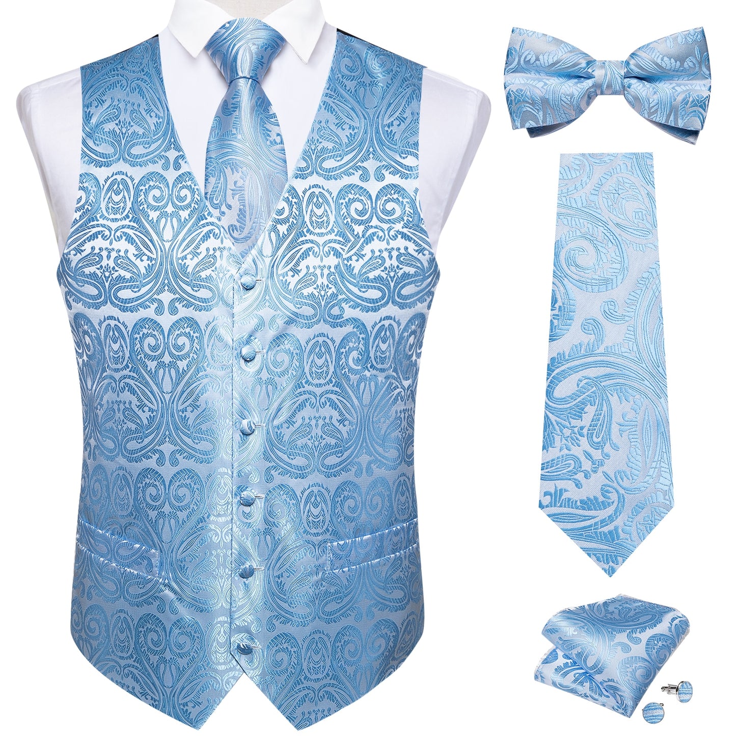 Classic Suit Vest Tie Set