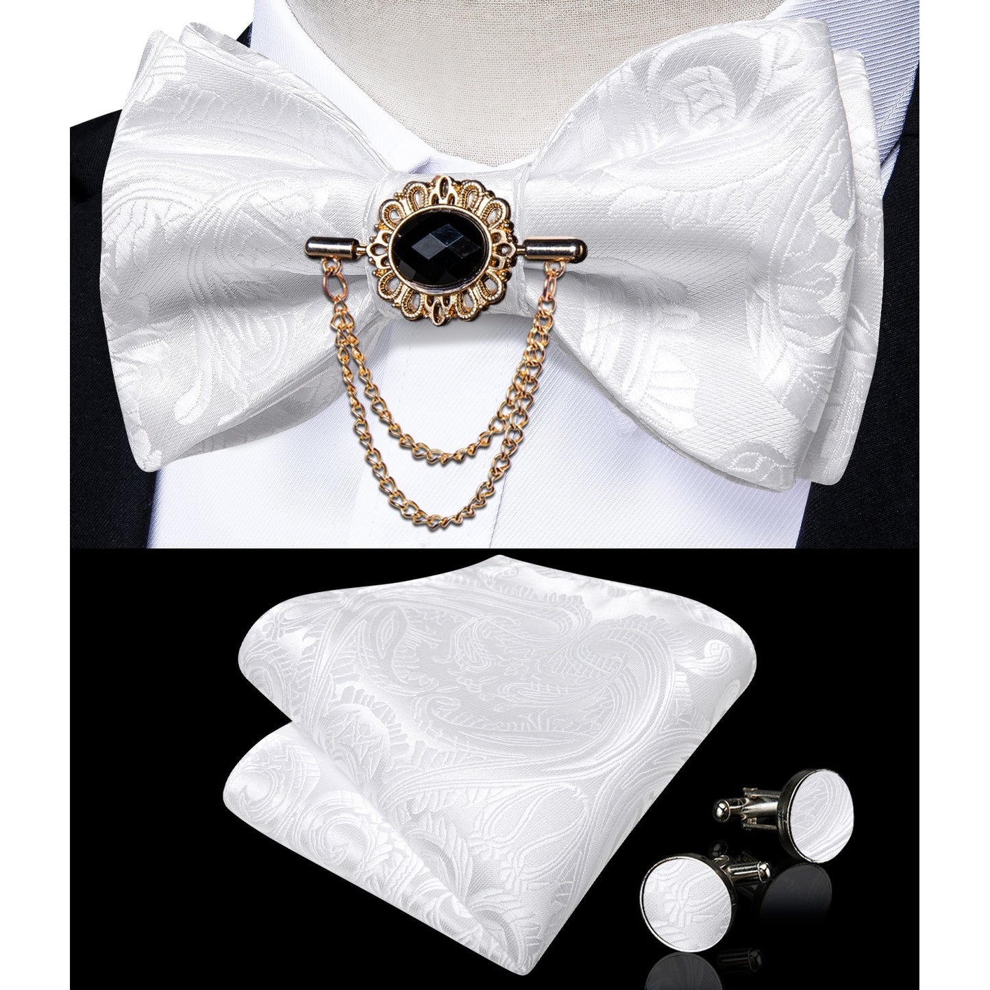 Exqusite Mens Self-tie Bowties Set