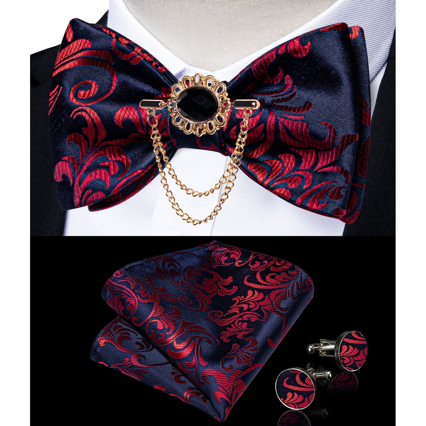 Exqusite Mens Self-tie Bowties Set