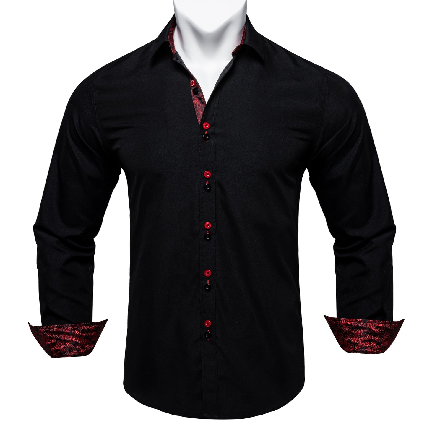 Long Sleeve Paisley Dress Shirt