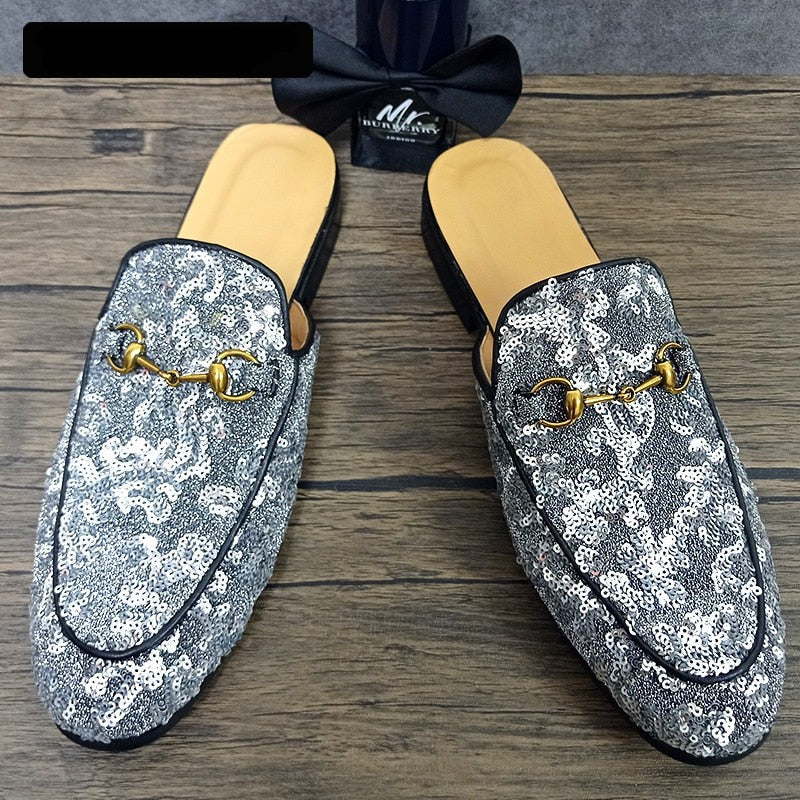 Fashion Sequin Half Shoes