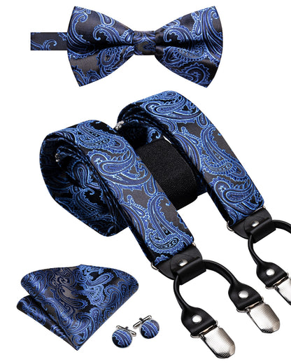 Luxury Bow Tie & Elastic Suspenders