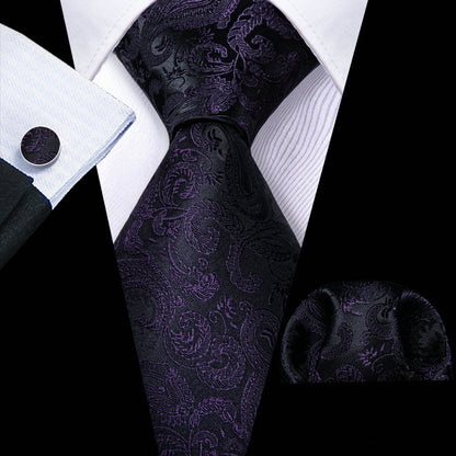 Floral Silk Tie Hanky Set