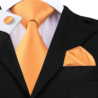 Orange Silk Elegent Tie