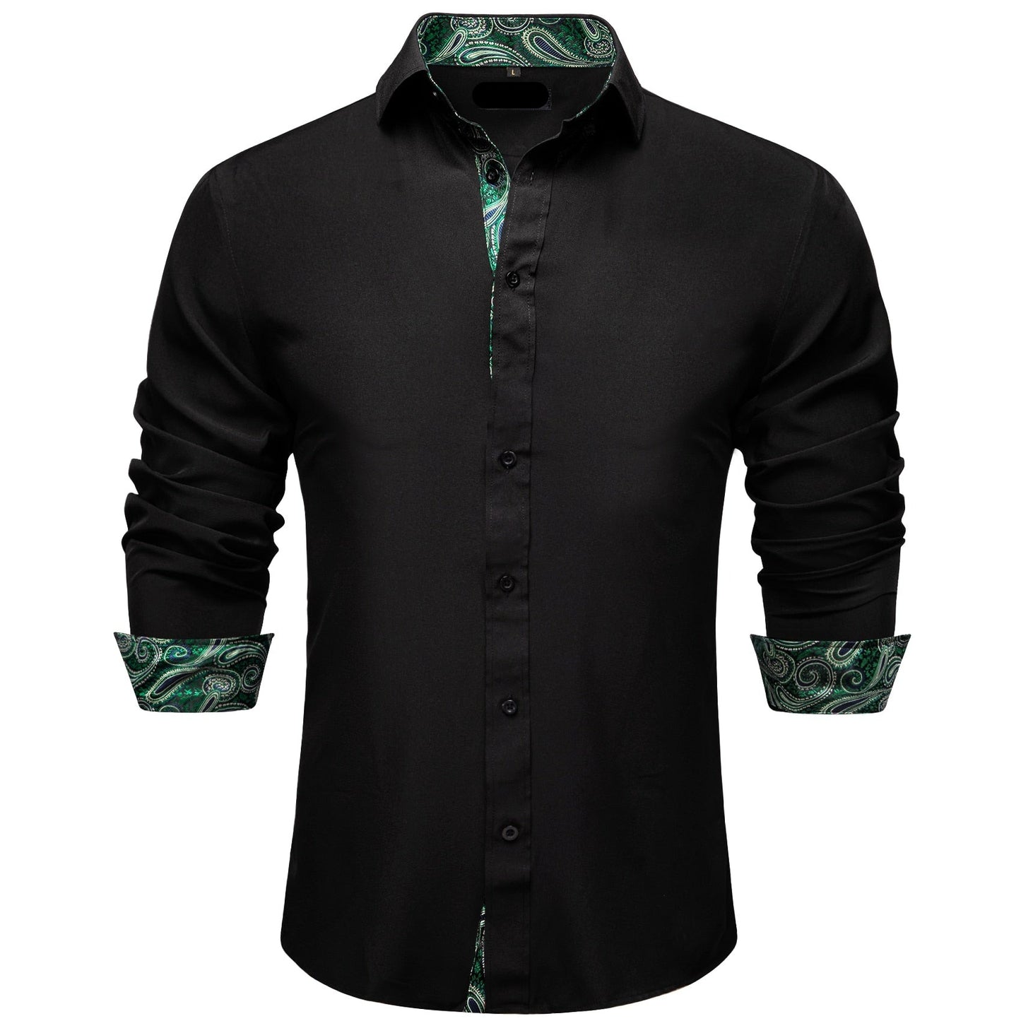 Luxury Solid Sleeve Dress Shirt