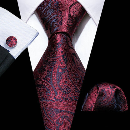 Floral Silk Tie Hanky Set