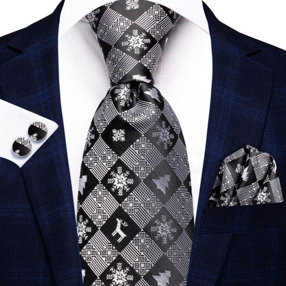 Fashion Plaid Silk Tie Set