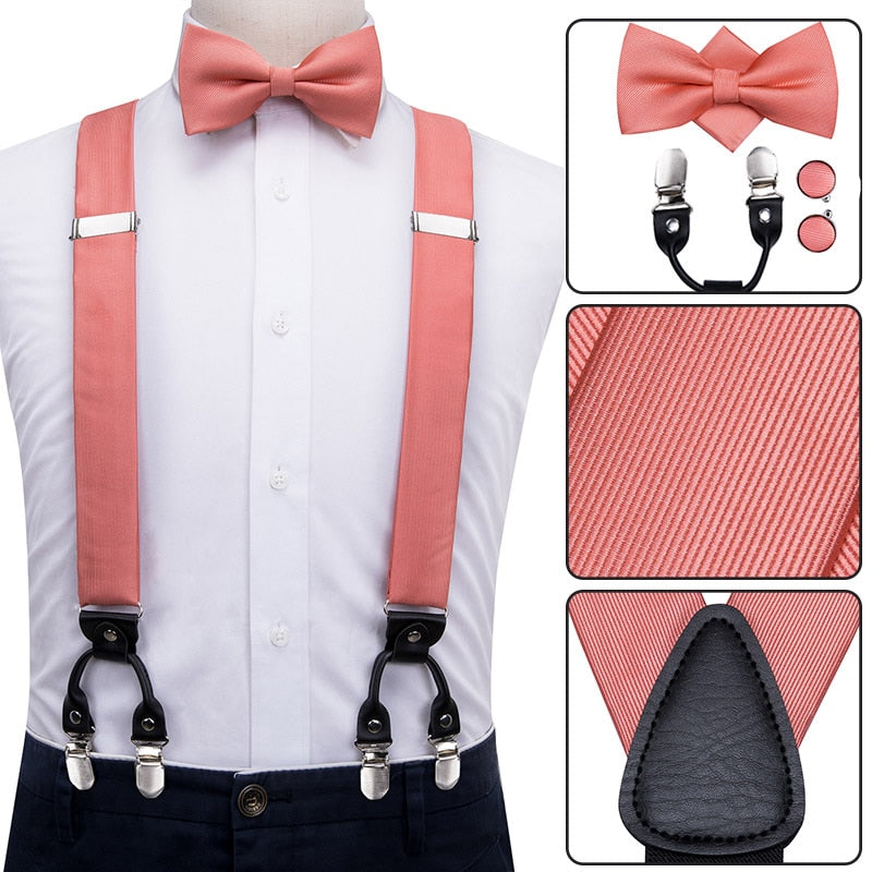 Luxury Bow Tie & Elastic Suspenders