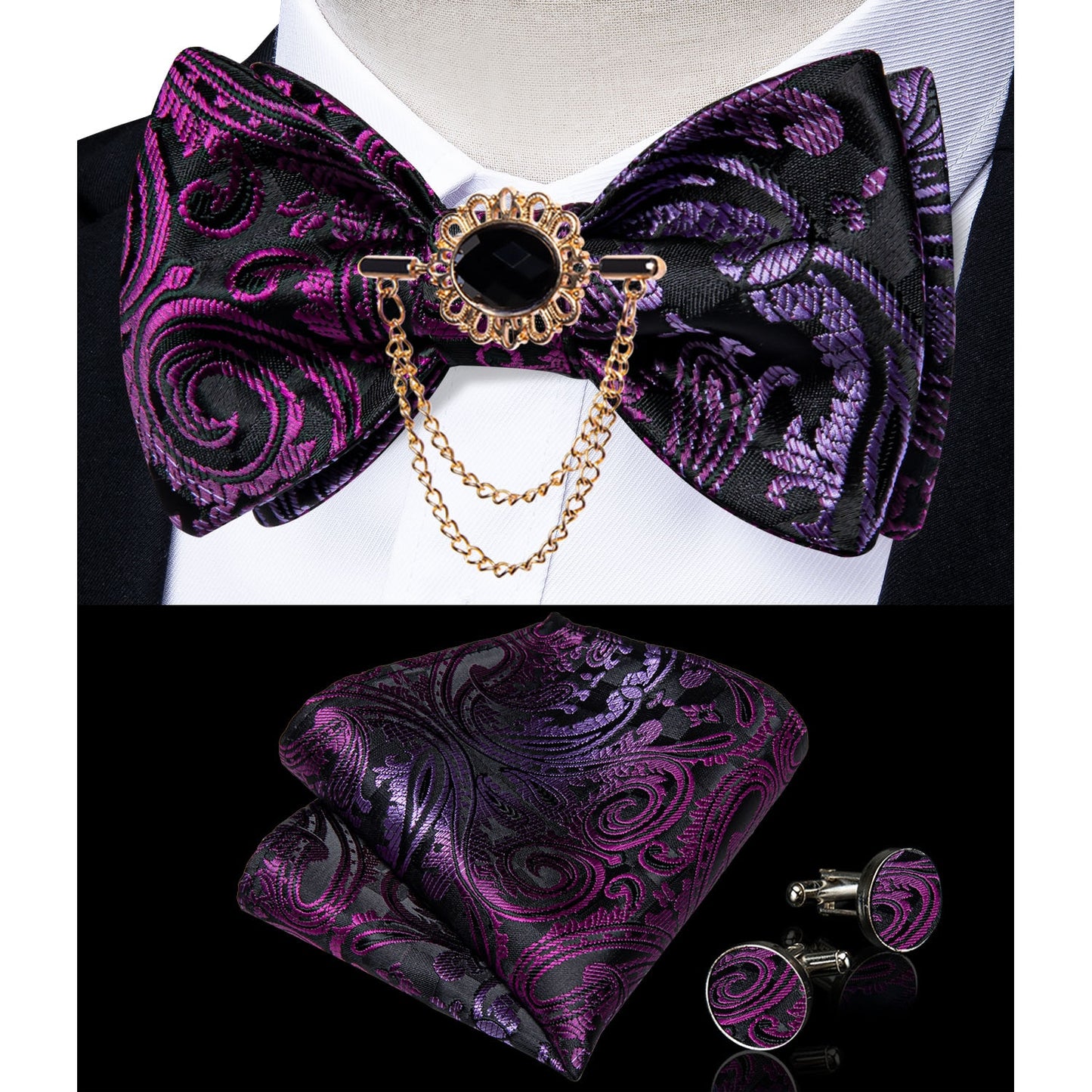 Exqusite Mens Self-tie Bowties Set