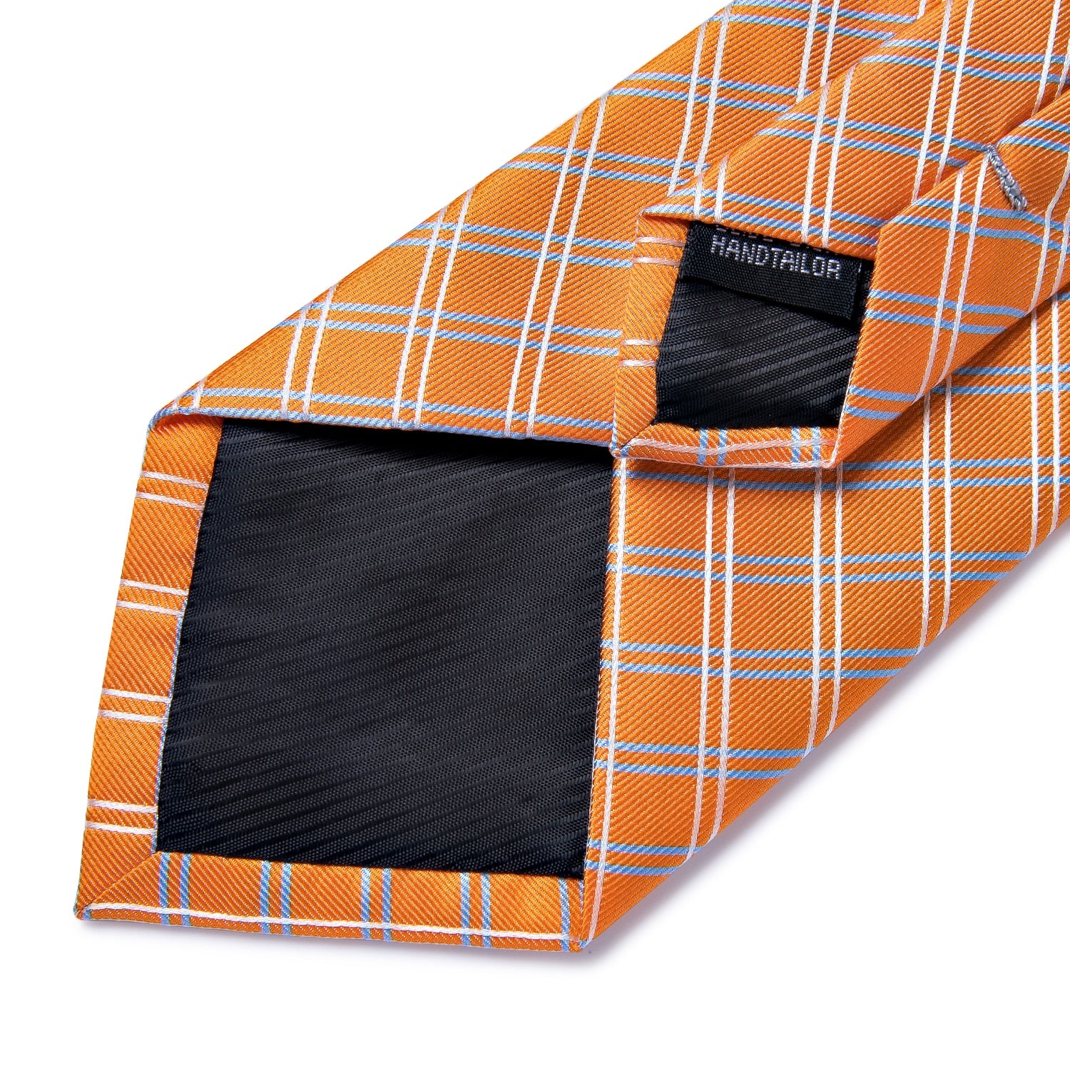 Orange Silk Ties Set