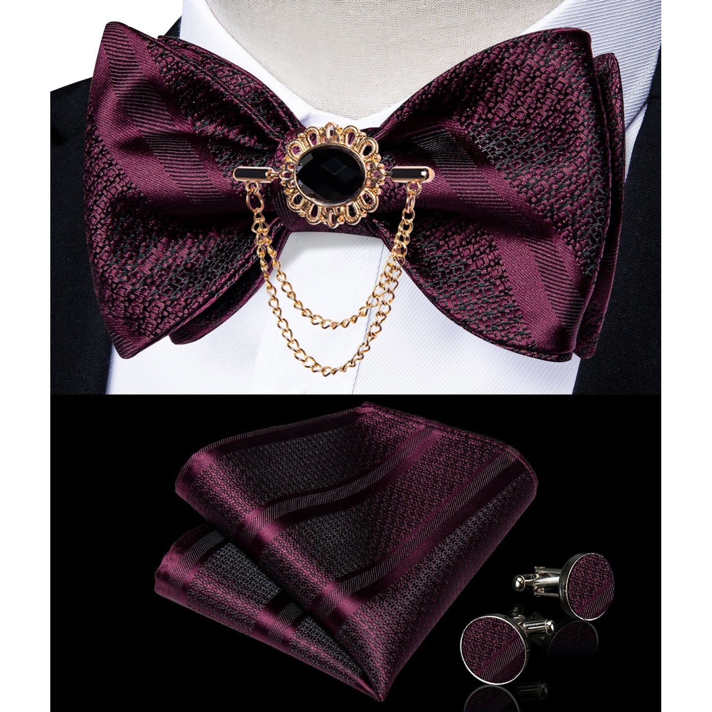 Exqusite Mens Self-tie Bowties Set