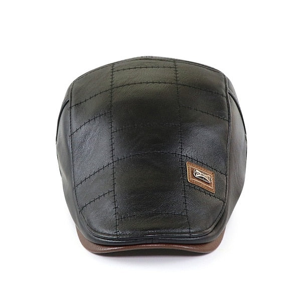 PU Leather Newsboy Hats