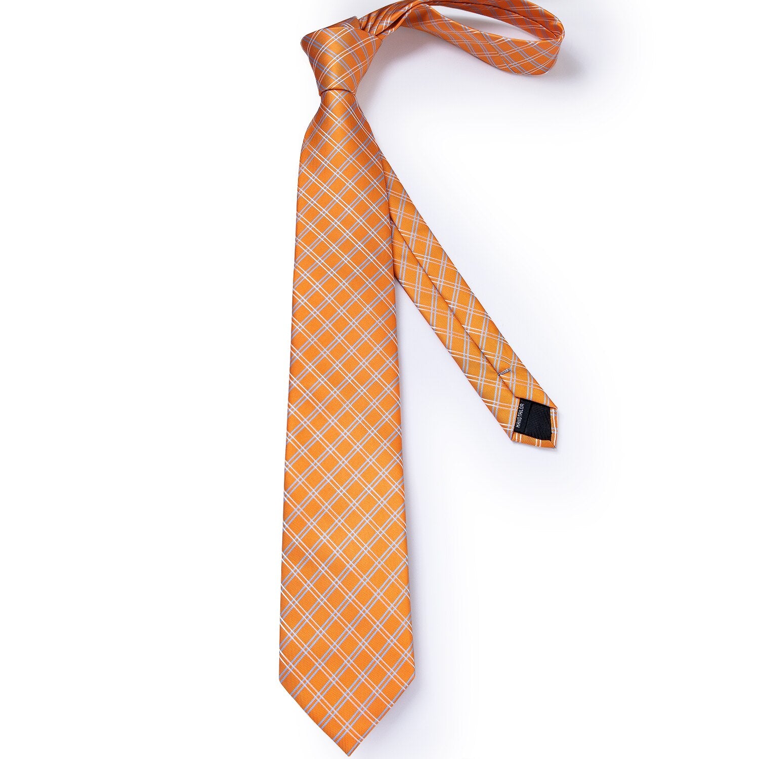 Orange Silk Ties Set