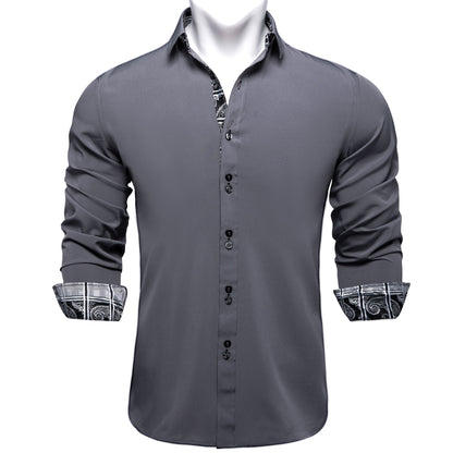 Solid Long Sleeve Dress Shirt